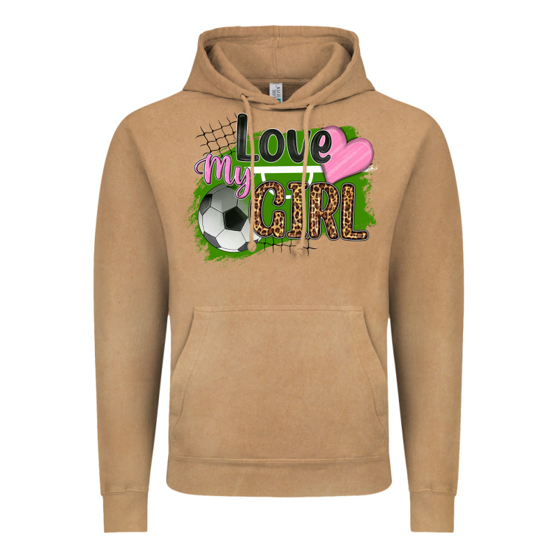 Love My Girl Soccer Vintage Hoodie by HRA Design Shop | Teevron