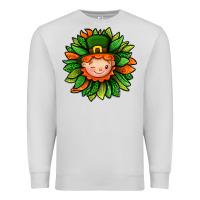 Dove Grey St. Patricks Sunflower With Dwarf Premium Sweatshirt - BundleAndBundleShop