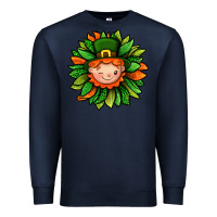 Navy St. Patricks Sunflower With Dwarf Premium Sweatshirt - BundleAndBundleShop