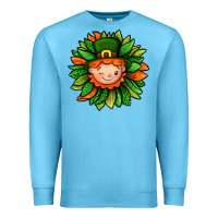 Ocean Blue St. Patricks Sunflower With Dwarf Premium Sweatshirt - BundleAndBundleShop