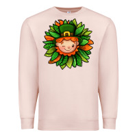 Pale Pink St. Patricks Sunflower With Dwarf Premium Sweatshirt - BundleAndBundleShop
