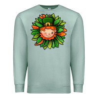 Seafoam St. Patricks Sunflower With Dwarf Premium Sweatshirt - BundleAndBundleShop