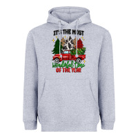 Heather Grey its the most wonderful time of the year Heavyweight Hoodie - MaliasSmallBusiness