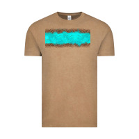 Vintage Coffee turquoise leopard Vintage Tee - JahusDesignShop