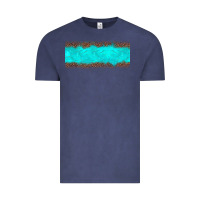 Vintage Denim turquoise leopard Vintage Tee - JahusDesignShop