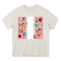 Cream school Heavy Core Tee - MaliasSmallBusiness