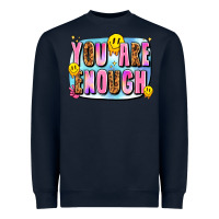Navy you are enough Heavyweight Sweatshirt - JahusDesignShop