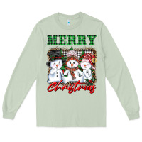 Matcha merry christmas snowman Long Sleeve Tee - AdoDesignShop