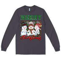 Smoke merry christmas snowman Long Sleeve Tee - AdoDesignShop