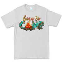 Dove Grey born to camp Premium Tee - texasbilliewilder