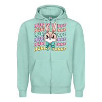 Seafoam hunny bunny Zipper Hoodie - MaliasSmallBusiness