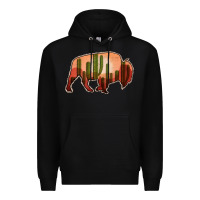 Black Cactus Bison Silhouette Premium Hoodie - Bettercallsaul