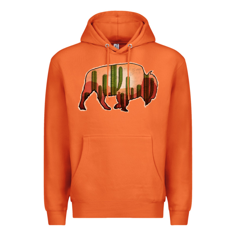 Cactus Bison Silhouette Premium Hoodie by Bettercallsaul | Teevron