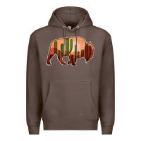Coffee Cactus Bison Silhouette Premium Hoodie - Bettercallsaul
