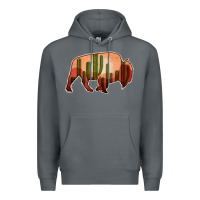 Rock Cactus Bison Silhouette Premium Hoodie - Bettercallsaul