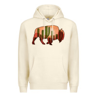 Sandshell Cactus Bison Silhouette Premium Hoodie - Bettercallsaul