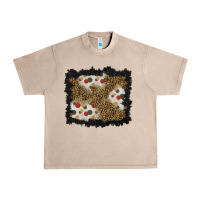 French Oak christmas mistletoe background Urban Heavy Tee - BundleAndBundleShop