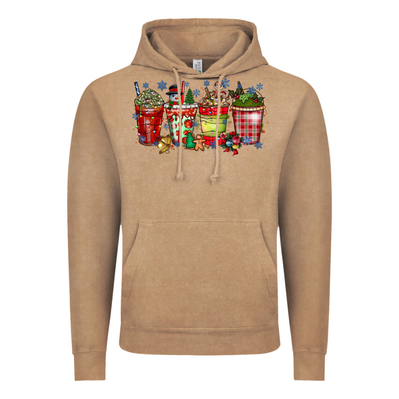 Christmas Drink Vintage Hoodie by CowhideDigitalArt | Teevron