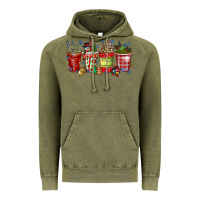 Vintage Olive christmas drink Vintage Hoodie - CowhideDigitalArt