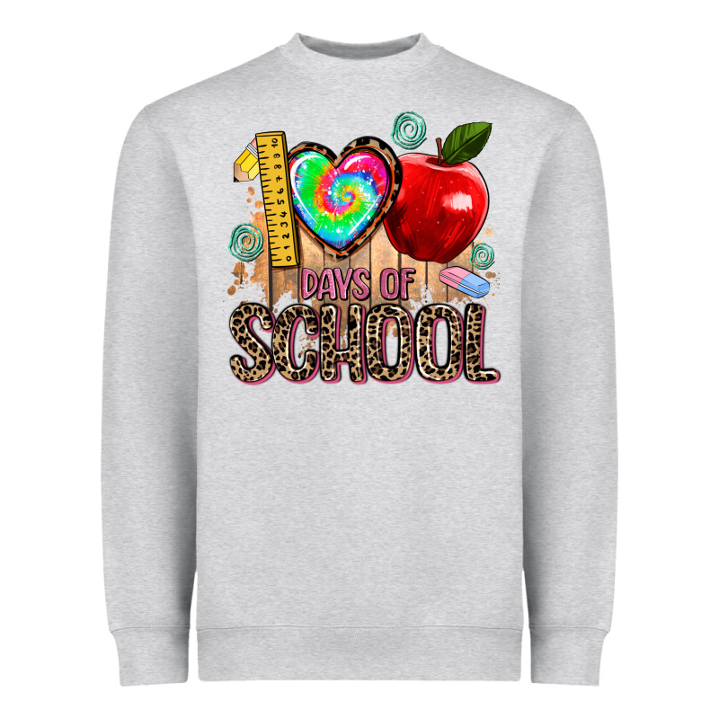 100 Days Of School Heavyweight Sweatshirt by AdoDesignShop | Teevron