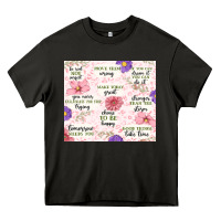 Asphalt positive quotes Heavy Core Tee - MaliasSmallBusiness
