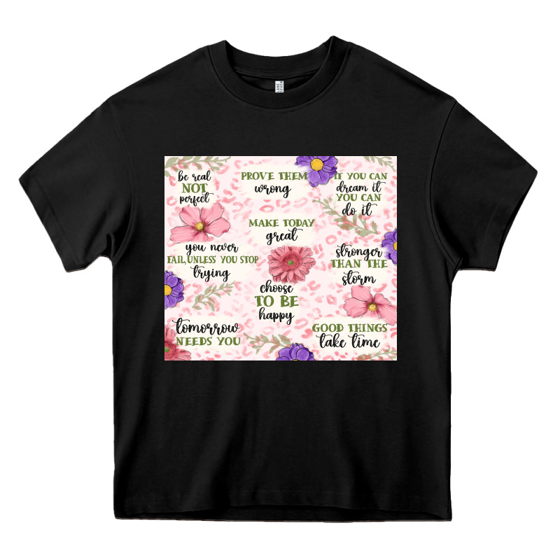 Positive Quotes Heavy Core Tee by MaliasSmallBusiness | Teevron
