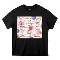 Black positive quotes Heavy Core Tee - MaliasSmallBusiness
