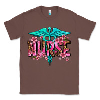 Chestnut floral nurse Classic Tee - AdoDesignShop