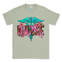 Matcha floral nurse Classic Tee - AdoDesignShop