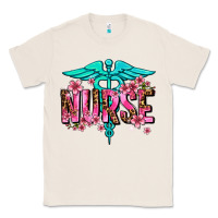 Natural floral nurse Classic Tee - AdoDesignShop