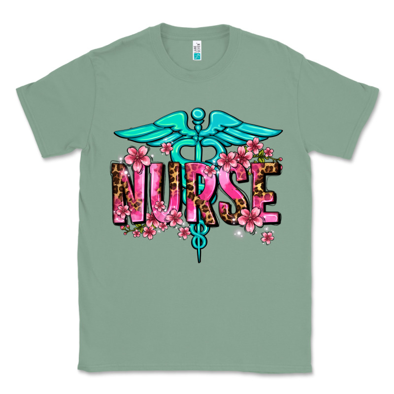 Floral Nurse Classic Tee by AdoDesignShop | Teevron