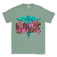 Sage floral nurse Classic Tee - AdoDesignShop