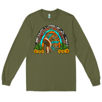 Army Green indian headdress cactus and sunflowers rainbow Long Sleeve Tee - Artiststas
