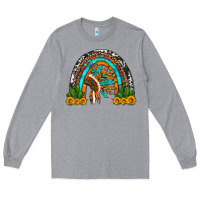 Heather Grey indian headdress cactus and sunflowers rainbow Long Sleeve Tee - Artiststas