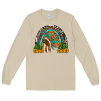 Mushroom indian headdress cactus and sunflowers rainbow Long Sleeve Tee - Artiststas