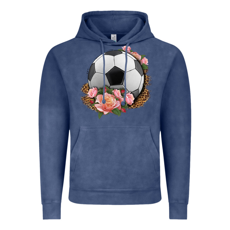 Western Soccer With Roses Vintage Hoodie by HRA Design Shop | Teevron