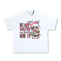 White dear santa my brother did it Urban Heavy Tee - AdoDesignShop