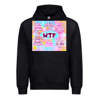 Black sarcastic wtf Urban Hoodie - TumblerDesignByShophia