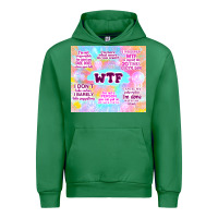 Emerald sarcastic wtf Urban Hoodie - TumblerDesignByShophia