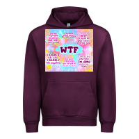 Mauve Wine sarcastic wtf Urban Hoodie - TumblerDesignByShophia