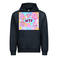 Navy sarcastic wtf Urban Hoodie - TumblerDesignByShophia