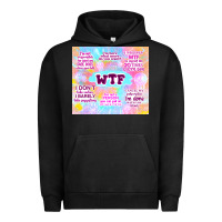 Pigment Black sarcastic wtf Urban Hoodie - TumblerDesignByShophia