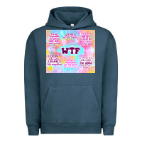 Pigment Midnight Navy sarcastic wtf Urban Hoodie - TumblerDesignByShophia