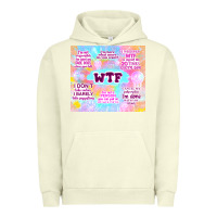 Pigment Pistachio sarcastic wtf Urban Hoodie - TumblerDesignByShophia