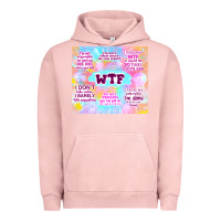 Pigment Salmon sarcastic wtf Urban Hoodie - TumblerDesignByShophia