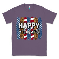 Lavender happy 4th of july brushstrokes Classic Tee - BundleAndBundleShop