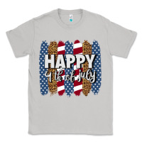 Moon Dust happy 4th of july brushstrokes Classic Tee - BundleAndBundleShop