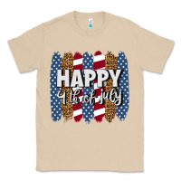 Mushroom happy 4th of july brushstrokes Classic Tee - BundleAndBundleShop