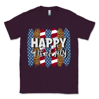 Plum happy 4th of july brushstrokes Classic Tee - BundleAndBundleShop