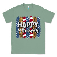 Sage happy 4th of july brushstrokes Classic Tee - BundleAndBundleShop